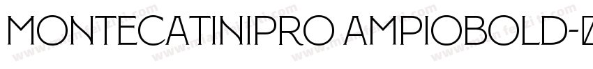 MontecatiniPro AmpioBold字体转换